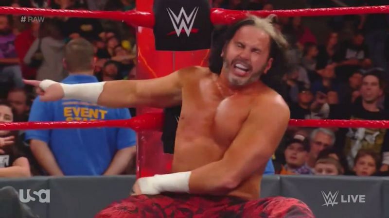 Matt Hardy shouted